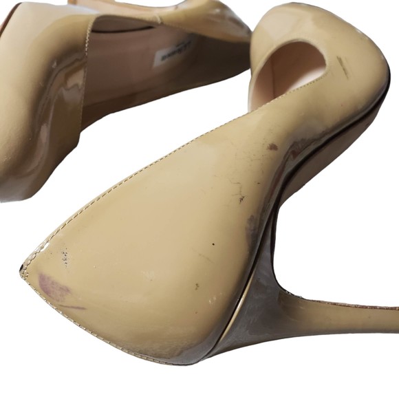 L.K. Bennett Size 39.5 Tan Leather 4" Pumps AS IS No Box - Picture 3 of 10